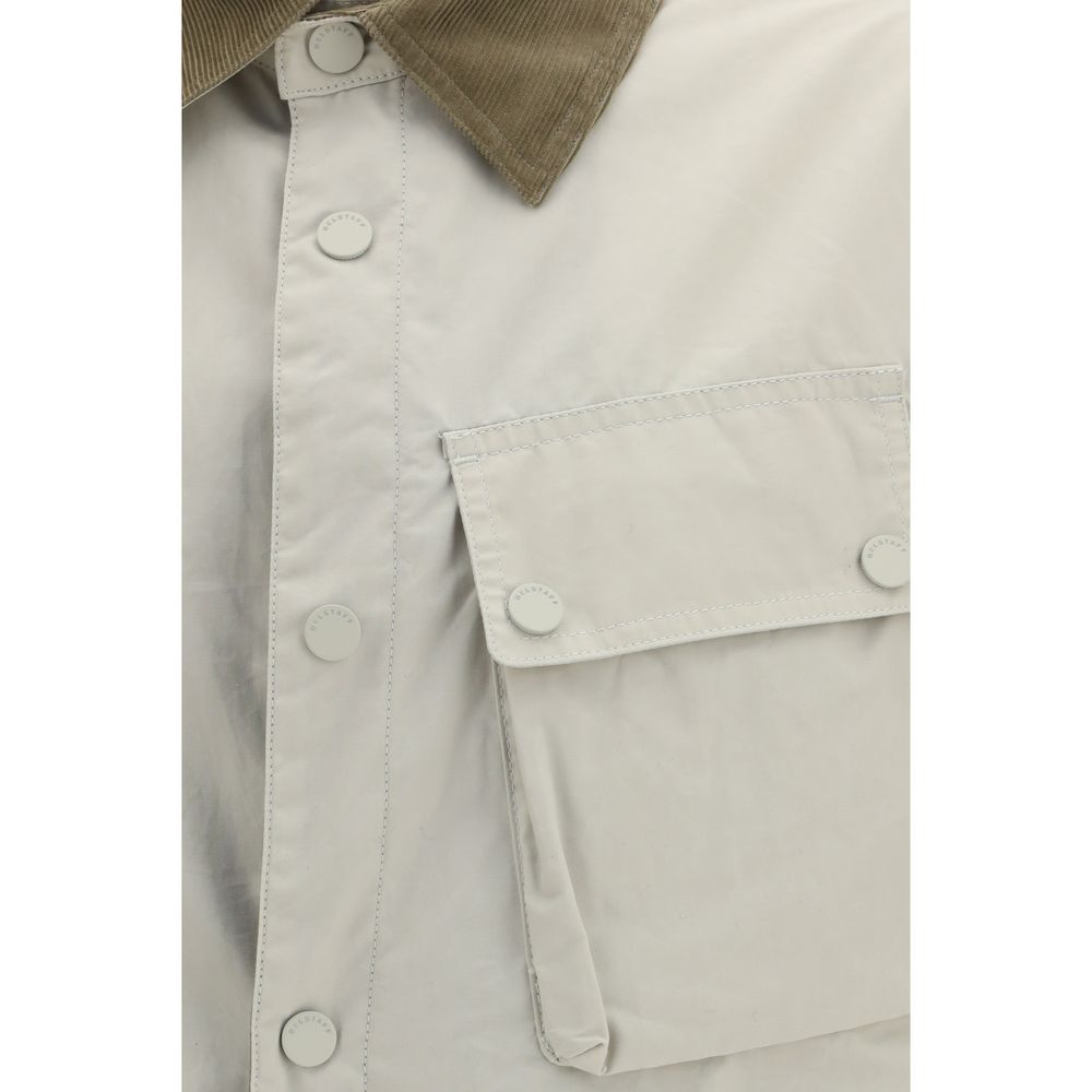 Overcoat by Belstaff for men in cotton twill velvet beige & patterned features a cosy chic silhouette, artfully detailed with a sophisticated and premium pockets for a cosy chic finish.
