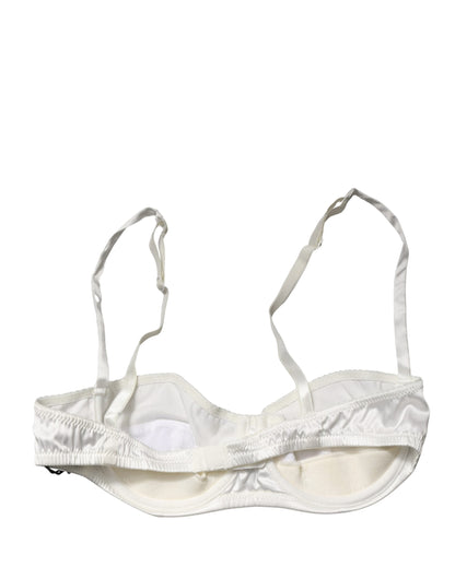 Dolce & Gabbana White Semi-Pad Underwire Balconette Underwear