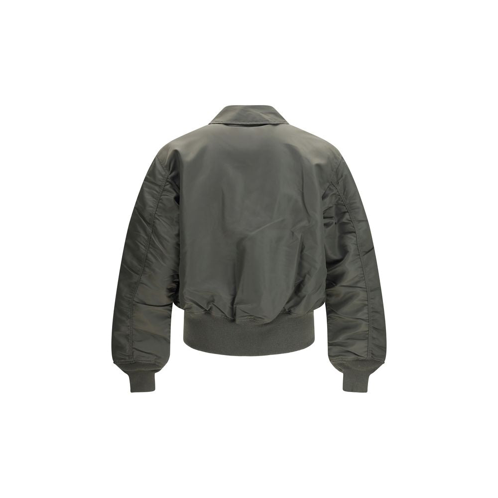 This Bomber Jacket by GR10K for men in nylon bicolour exhibits a edgy silhouette, meticulously detailed with functional pockets and a edgy for a edgy finish.