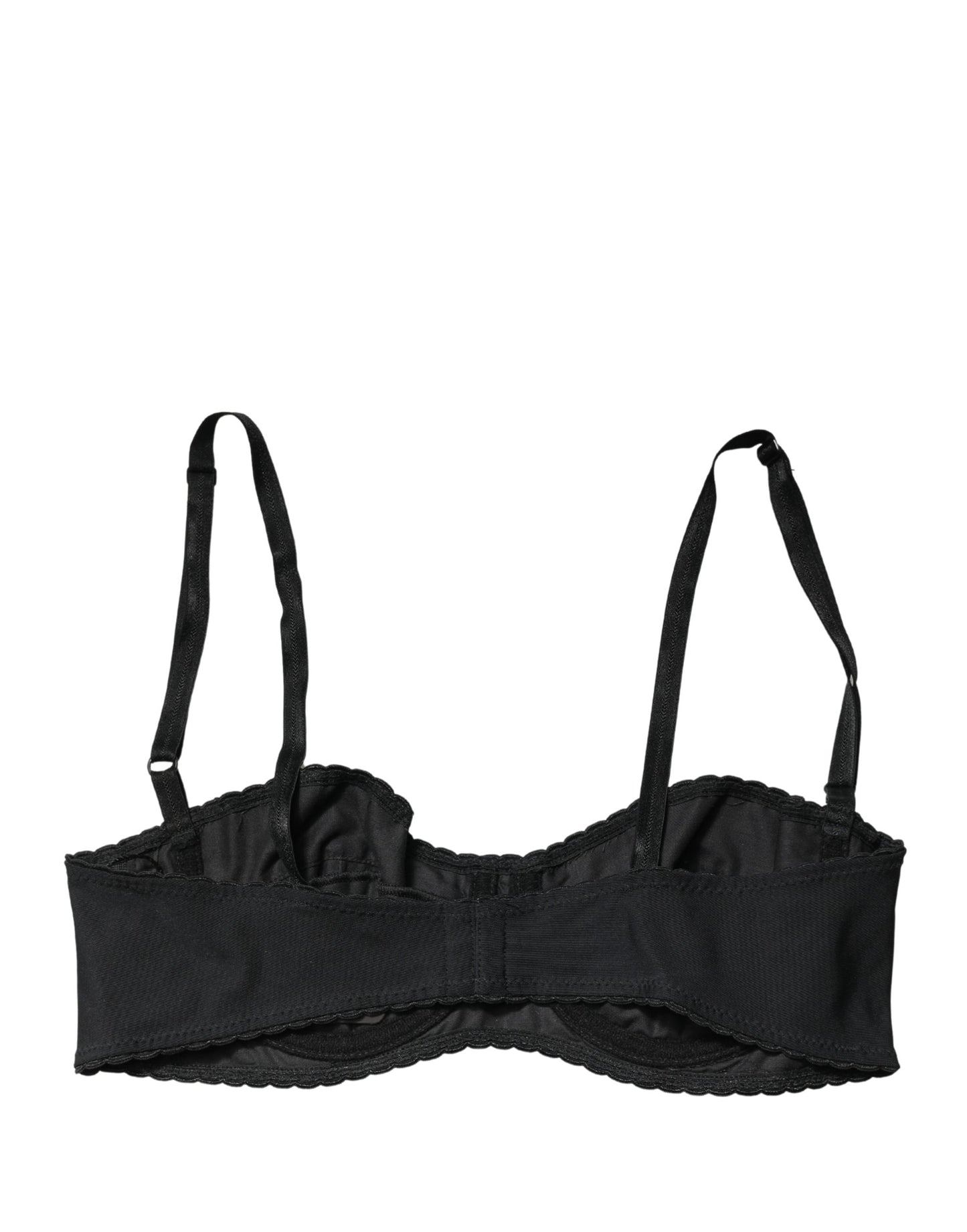 Dolce & Gabbana Black Semi-Pad Underwire Balconette Bra Underwear