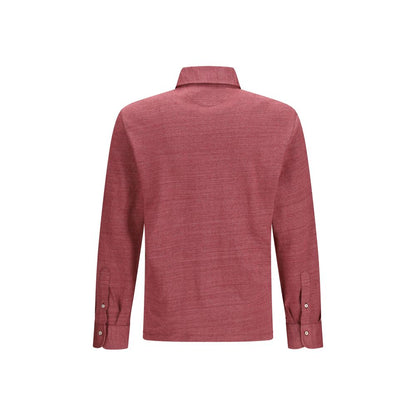 Polo Shirt by Brunello Cucinelli for men in linen & cotton multicolor presents a distinguished silhouette, showcasing a sophisticated and distinguished for a truly distinguished finish.