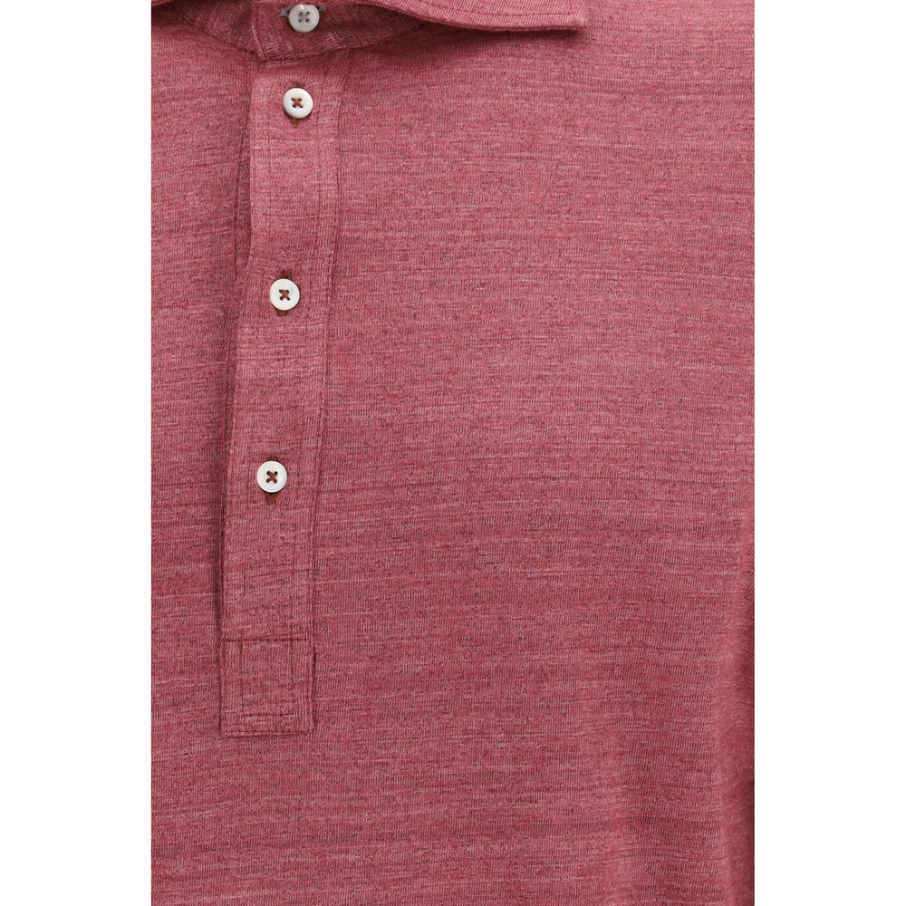 Polo Shirt by Brunello Cucinelli for men in linen & cotton multicolor presents a crisp silhouette, artfully detailed with a crisp and crisp .