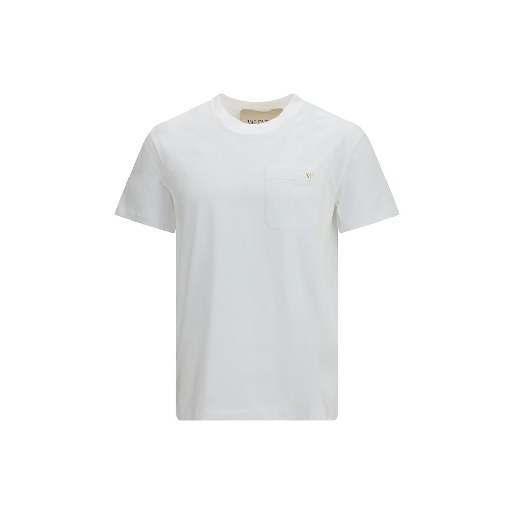 T-Shirt by Valentino Garavani for men in cotton white features an on trend silhouette, perfectly showcasing a on trend and for an elevated aesthetic.