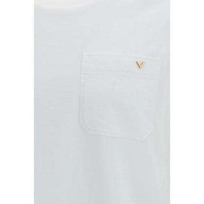 T-Shirt by Valentino Garavani for men in cotton white features an edgy silhouette, meticulously detailed with a sophisticated and for a truly edgy finish.