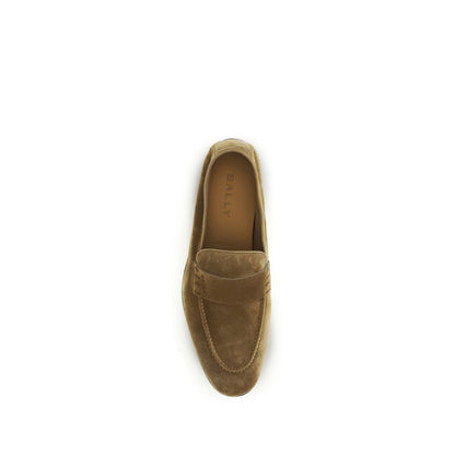 Loafer Slip-On Strap Shoes by Bally for men in bos taurus calf suede leather beige showcases a resplendent Men's Bos Taurus Calf Suede Leather Loafer Slip-On Strap Shoes aesthetic, defined by its resplendent almond toe style and elegant .