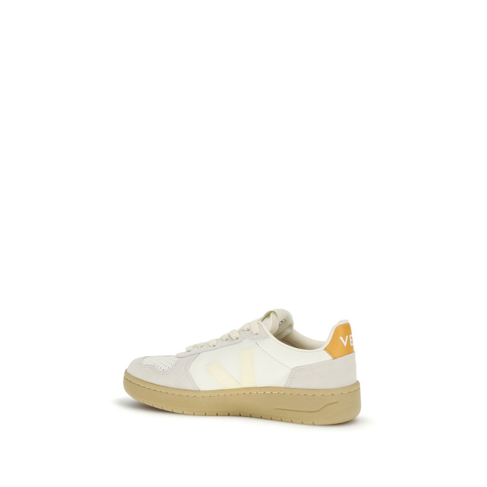 Veja Women's Low Top Bos Taurus Calf Leather Sneakers - White