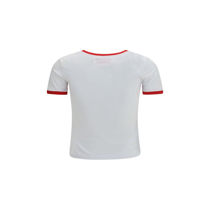 T-Shirt by Fiorucci for women in cotton multicolor, red & print features an on trend silhouette, perfectly showcasing a on trend and crew neckline for an elevated aesthetic.