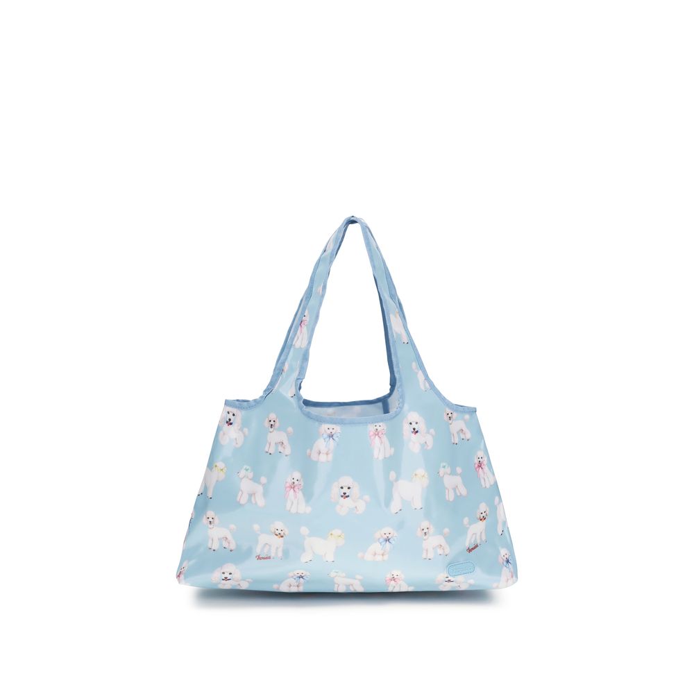 Shoulder Hobo Handbag by Fiorucci for women in pvc blue & print features a refined silhouette, showcasing a secure , organized internal-pockets, and versatile shoulder-strap for a refined finish.