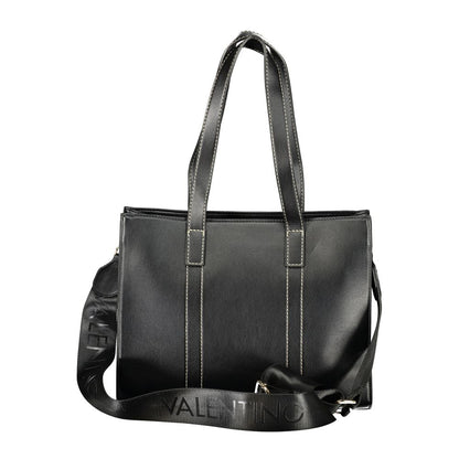 Evening Handbag by Mario Valentino for women in polyurethane black features a ornamental silhouette, showcasing a secure , ample , and ornamental for a sophisticated look.