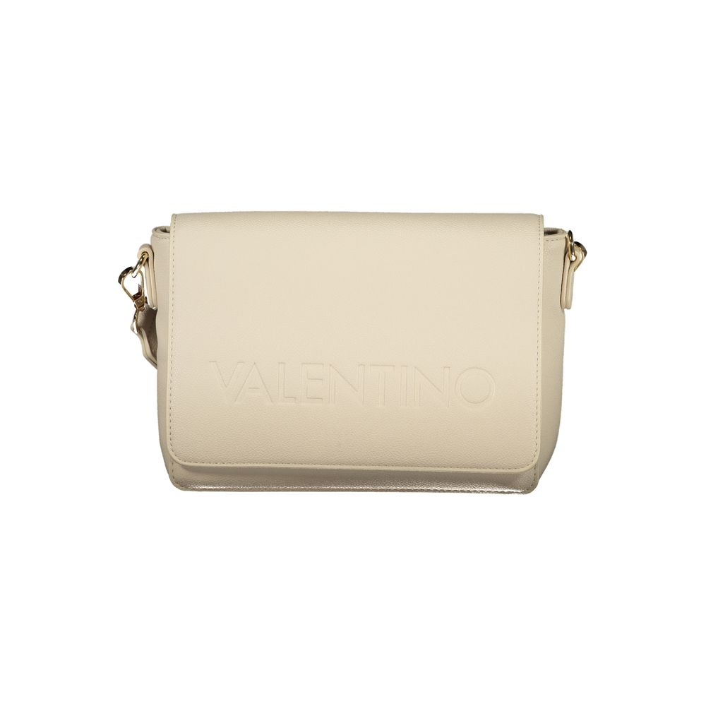 Evening Handbag by Mario Valentino for women in polyurethane beige features an refined silhouette, showcasing a secure , ample , and versatile for a sophisticated refined aesthetic.