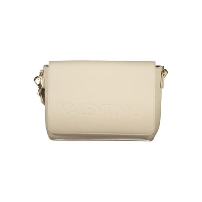 Evening Handbag by Mario Valentino for women in polyurethane beige features an refined silhouette, showcasing a secure , ample , and versatile for a sophisticated refined aesthetic.
