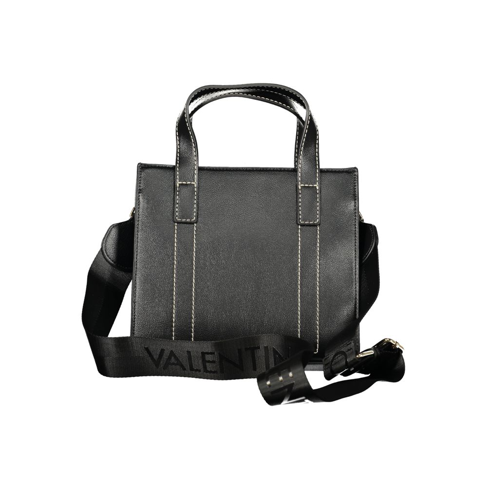Evening Handbag by Mario Valentino for women in polyurethane black features a signature silhouette, showcasing a secure and signature with versatile for a sophisticated look.