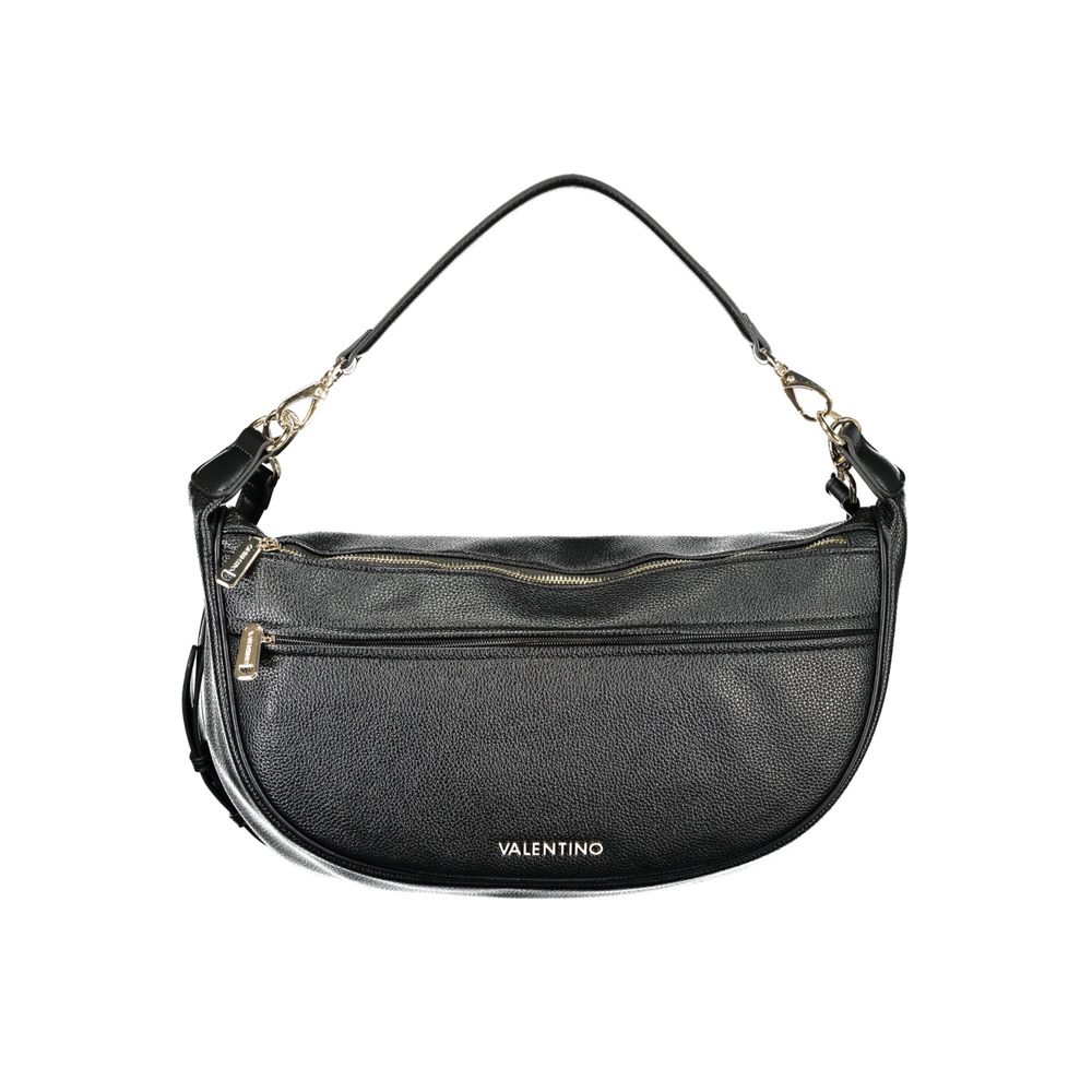 Evening Handbag by Mario Valentino for women in polyurethane black features a ornamental silhouette, showcasing a secure , ample , and ornamental for a sophisticated look.