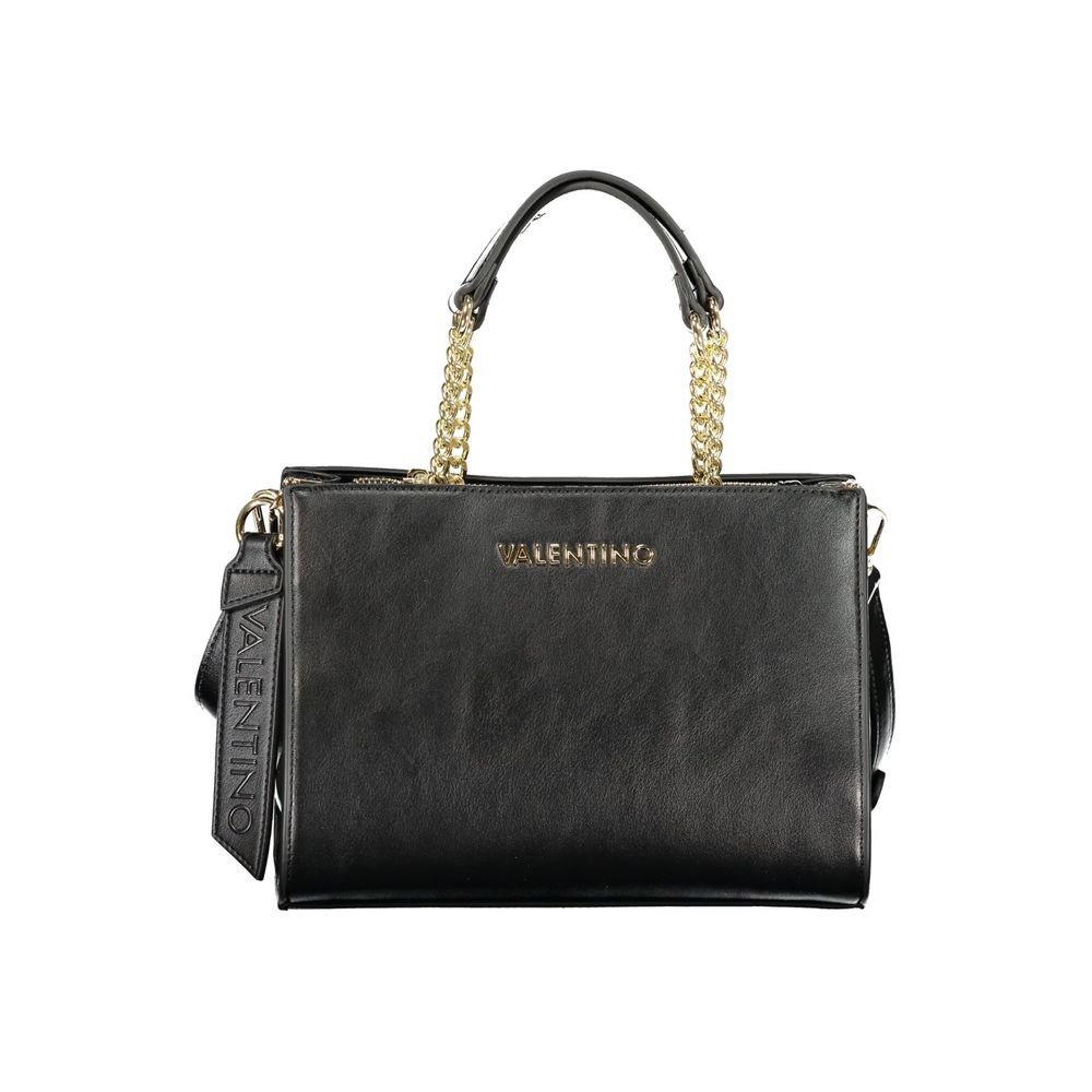 Handbag by Mario Valentino for women in polyurethane black presents a ornamental silhouette, showcasing a secure , ample , and versatile for a ornamental finish.