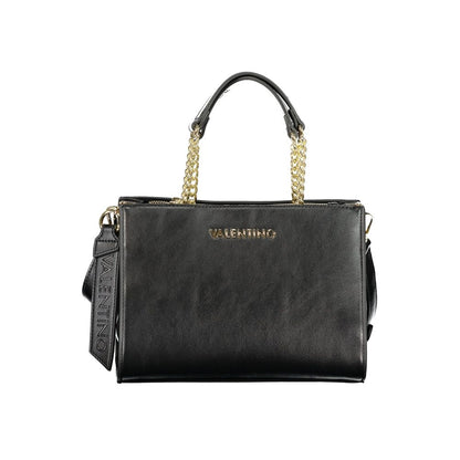 Handbag by Mario Valentino for women in polyurethane black presents a ornamental silhouette, showcasing a secure , ample , and versatile for a ornamental finish.