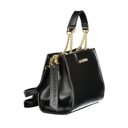 Handbag by Mario Valentino for women in polyurethane black features a exquisite silhouette, showcasing a secure and exquisite with versatile for a exquisite finish.