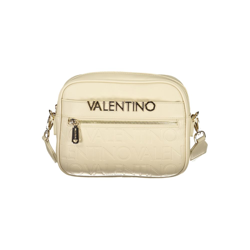 Handbag by Mario Valentino for women in polyurethane beige presents a ornamental silhouette, showcasing a secure , ample , and versatile for a ornamental finish.