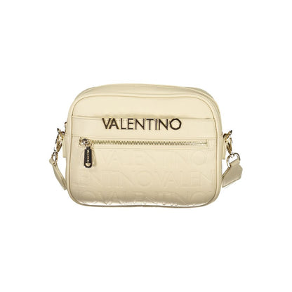 Handbag by Mario Valentino for women in polyurethane beige presents a ornamental silhouette, showcasing a secure , ample , and versatile for a ornamental finish.
