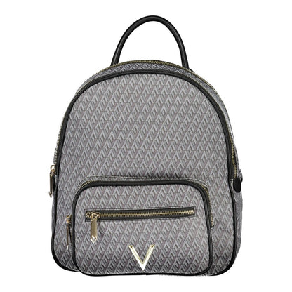 Backpack by Mario Valentino for women in polyurethane black presents a stately Polyurethane Backpack design, showcasing a secure with ample and versatile backpack-strap for a stately finish.