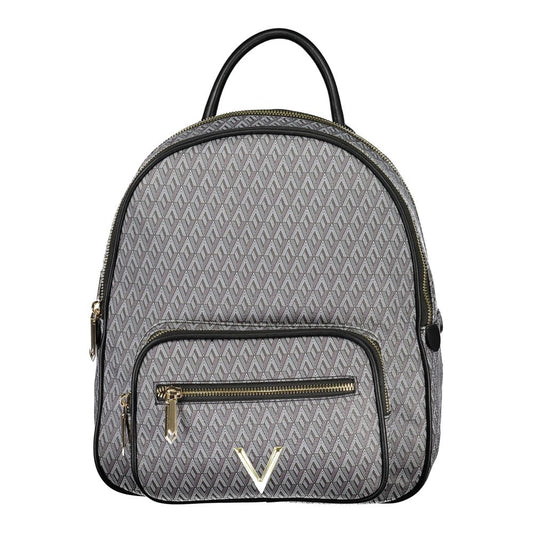 Backpack by Mario Valentino for women in polyurethane black presents a stately Polyurethane Backpack design, showcasing a secure with ample and versatile backpack-strap for a stately finish.