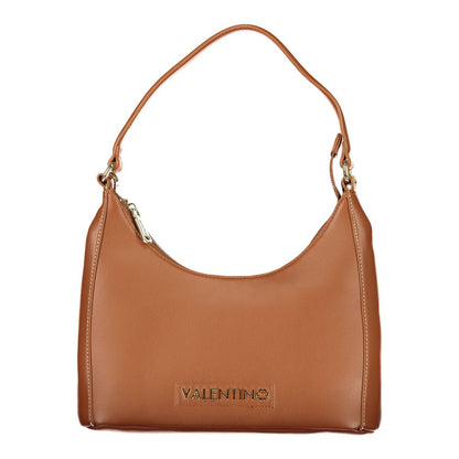Handbag by Mario Valentino for women in polyurethane brown features a refined silhouette, showcasing a secure , organized , and versatile for a refined finish.