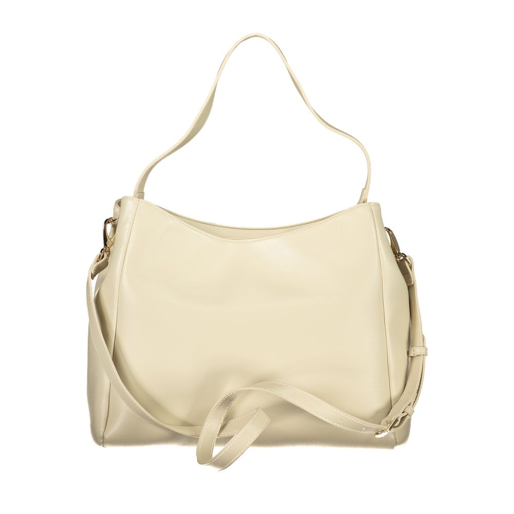 Evening Handbag by Mario Valentino for women in polyurethane beige features a exquisite silhouette, showcasing a secure and exquisite with versatile for a exquisite finish.
