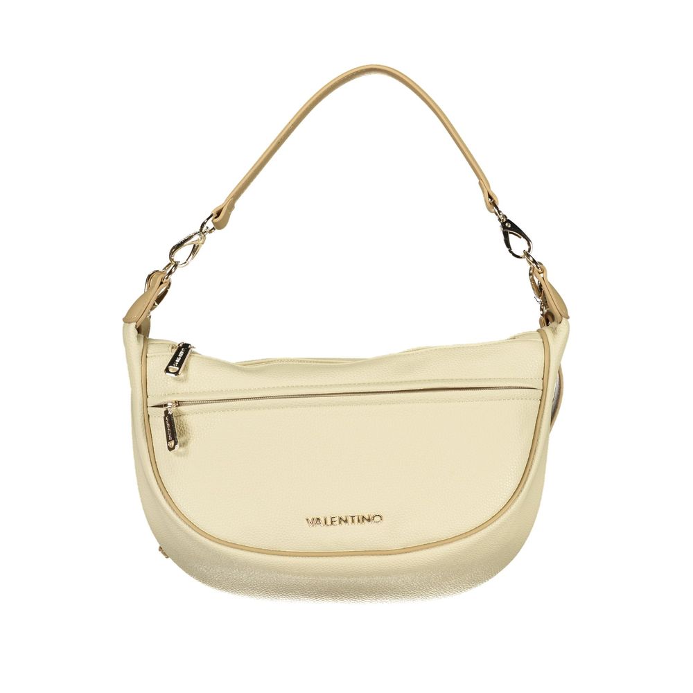 Shoulder Handbag by Mario Valentino for women in polyurethane beige features an refined silhouette, showcasing a secure , ample , and versatile shoulder-strap for a sophisticated refined aesthetic.