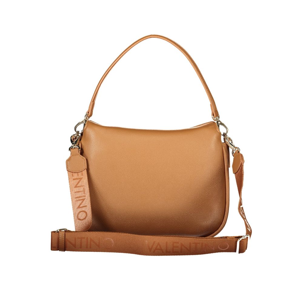 Handbag by Mario Valentino for women in polyurethane brown features a ornamental silhouette, showcasing a secure , ample , and ornamental for a sophisticated look.