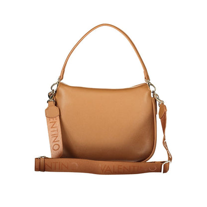 Handbag by Mario Valentino for women in polyurethane brown features a ornamental silhouette, showcasing a secure , ample , and ornamental for a sophisticated look.