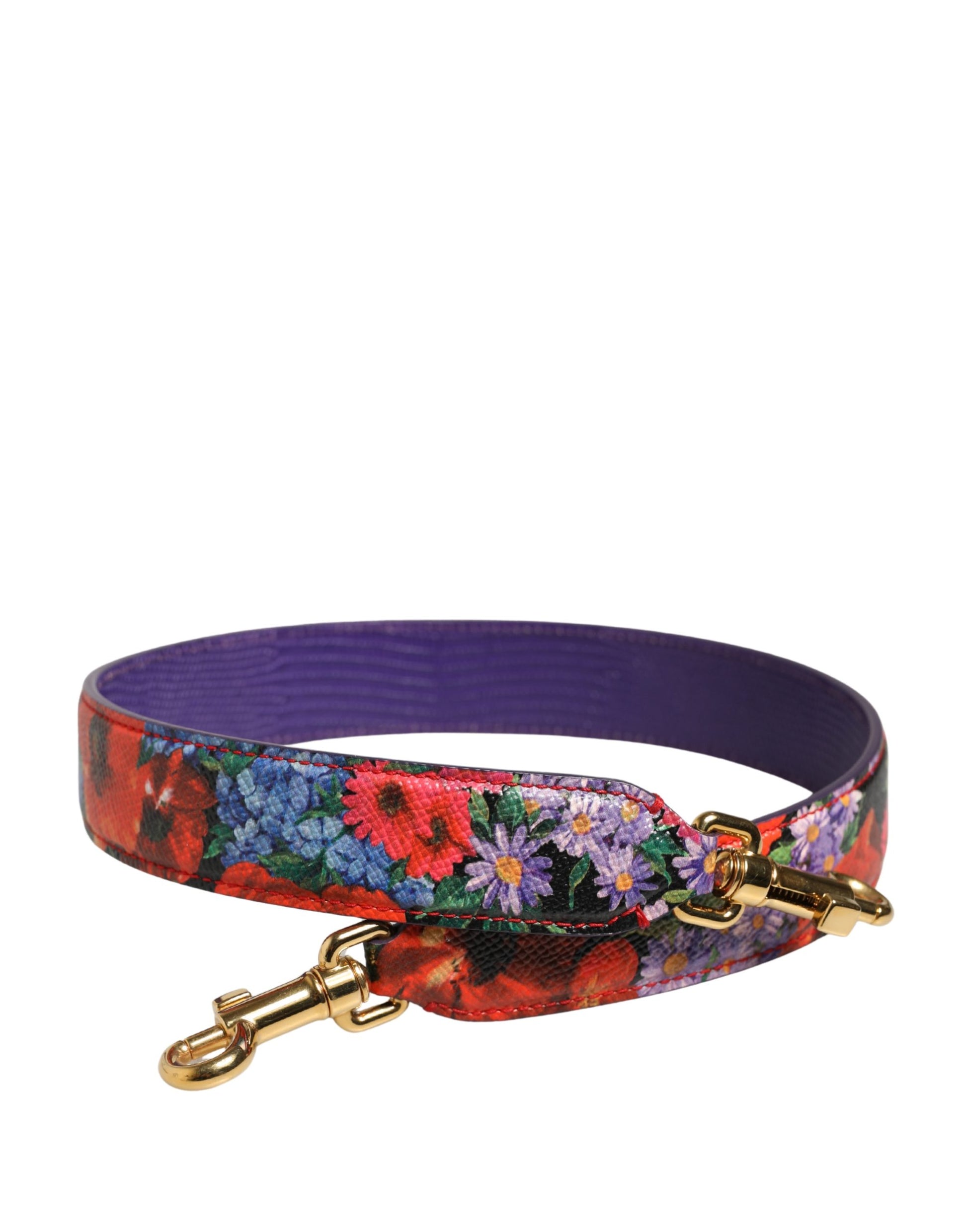 Shoulder Strap by Dolce & Gabbana for women in calf leather gold, multicolor & floral features a effortlessly chic design, perfectly complementing the signature look of the Calf Leather Shoulder Strap.