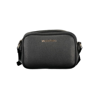 This Shoulder Handbag by Mario Valentino for women in polyethylene and black presents a sculptural silhouette featuring a secure zipper, ample internal-pockets, and versatile shoulder-strap & adjustable-strap for a sculptural finish.