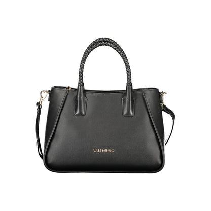 Handbag by Mario Valentino for women in polyethylene black features a exquisite silhouette, showcasing a secure zipper and exquisite internal-pockets with versatile shoulder-strap, handle & adjustable-strap for a exquisite finish.