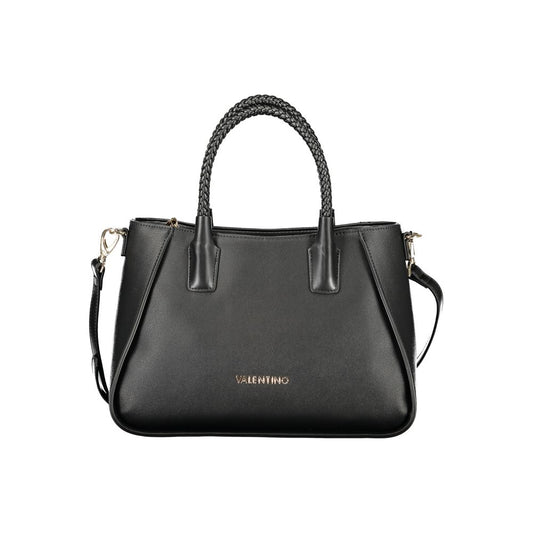 Handbag by Mario Valentino for women in polyethylene black features a exquisite silhouette, showcasing a secure zipper and exquisite internal-pockets with versatile shoulder-strap, handle & adjustable-strap for a exquisite finish.