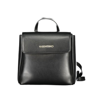 Backpack by Mario Valentino for women in polyethylene black features a architectural Polyethylene Backpack design with a secure snap & zipper, ample built-in-compartments & internal-pockets, and versatile handle, backpack-strap & adjustable-strap for a architectural finish.