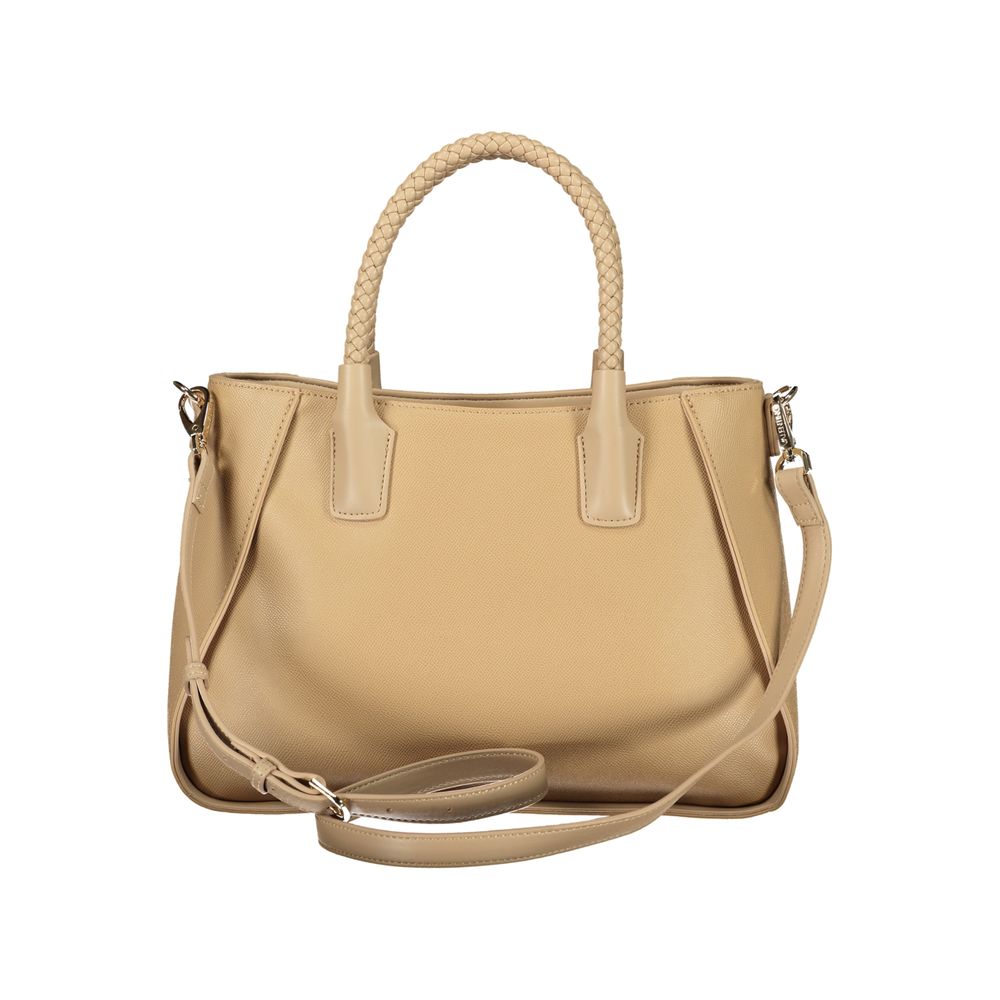 Handbag by Mario Valentino for women in polyethylene beige features a exquisite silhouette, showcasing a secure zipper and exquisite internal-pockets with versatile shoulder-strap, handle & adjustable-strap for a exquisite finish.