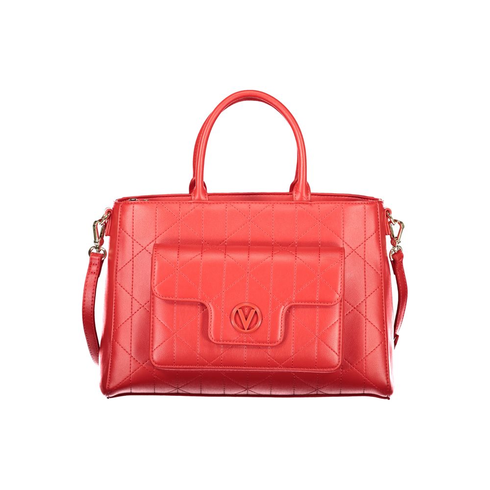 Handbag by Mario Valentino for women in polyethylene red features a exquisite silhouette, showcasing a secure snap & zipper and exquisite external-pockets & internal-pockets with versatile shoulder-strap, handle & adjustable-strap for a exquisite finish.