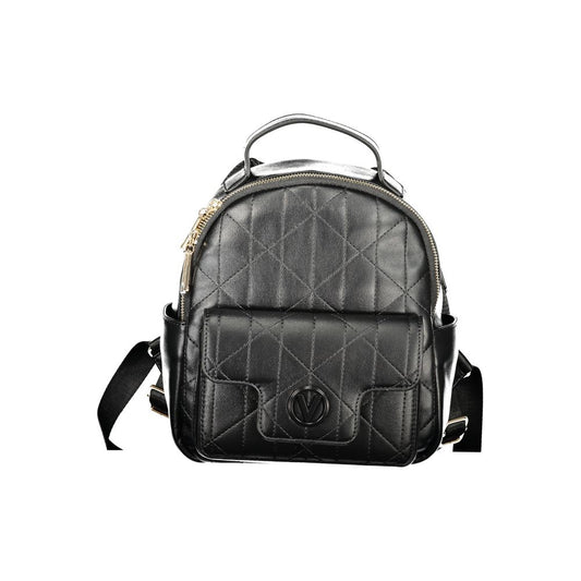 Backpack by Mario Valentino for women in polyethylene black features a architectural Polyethylene Backpack design with a secure snap & zipper, ample external-pockets & internal-pockets, and versatile handle, backpack-strap & adjustable-strap for a architectural finish.
