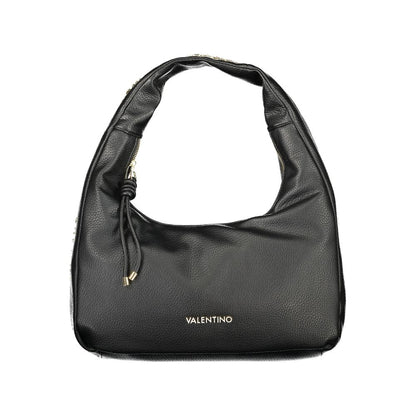 Frame Handbag by Mario Valentino for women in polyethylene black presents a ornamental silhouette, showcasing a secure zipper, ample internal-pockets, and versatile shoulder-strap & handle for a ornamental finish.