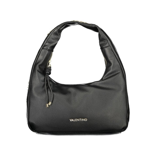 Frame Handbag by Mario Valentino for women in polyethylene black presents a ornamental silhouette, showcasing a secure zipper, ample internal-pockets, and versatile shoulder-strap & handle for a ornamental finish.