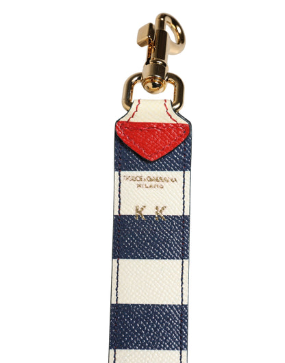 Shoulder Strap by Dolce & Gabbana for women in calf leather gold, multicolor & striped features a contemporary design, highlighting the distinctive style of the Calf Leather Shoulder Strap with a contemporary finish.