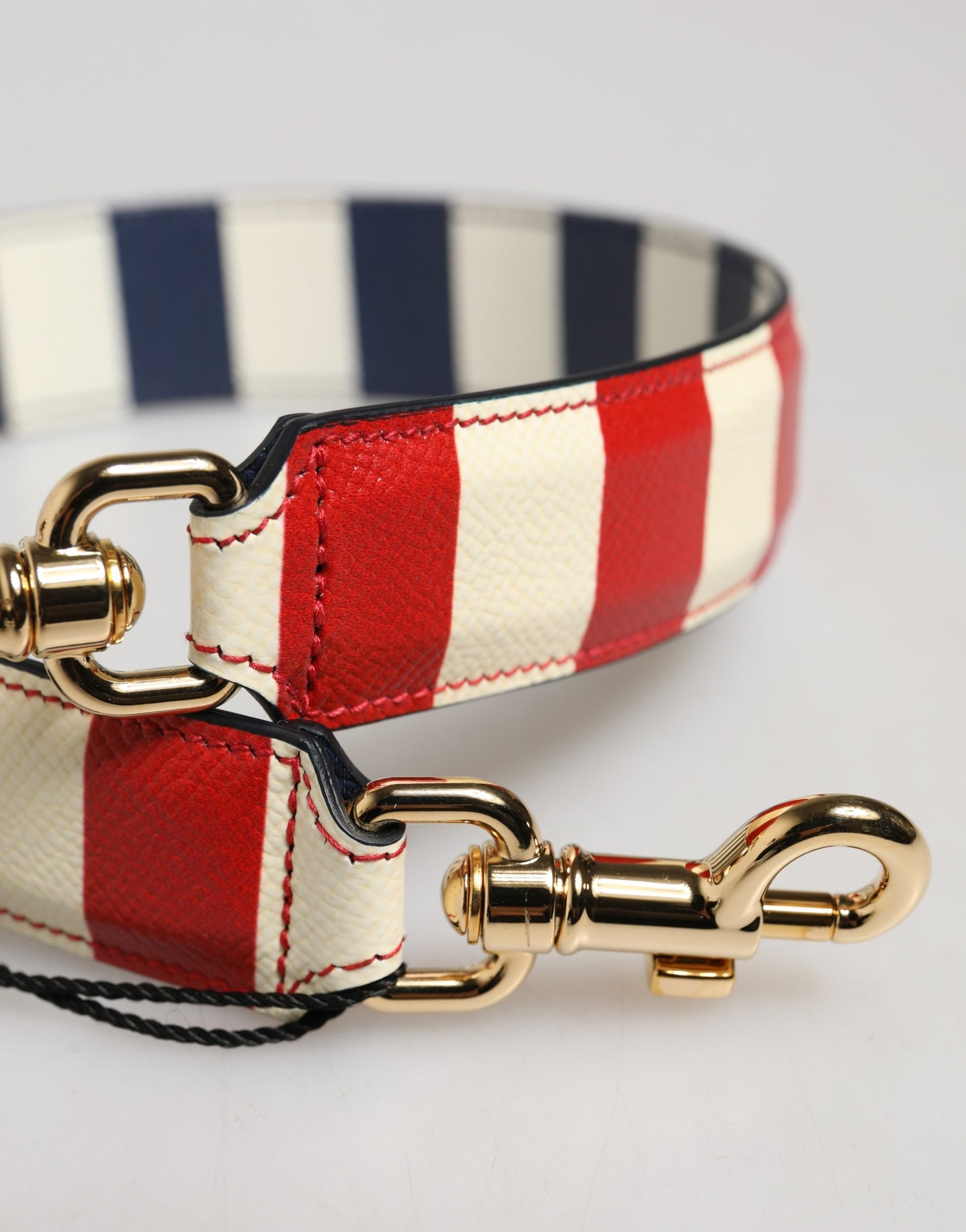 Shoulder Strap by Dolce & Gabbana for women in calf leather gold, multicolor & striped features an stylish design, beautifully completing the signature look of the Calf Leather Shoulder Strap.