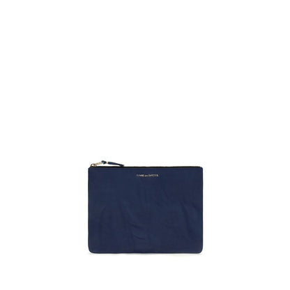 Comme Des Garçons Bos Taurus Calf Leather Wallet - Blue Gold