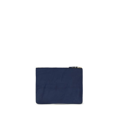 Comme Des Garçons Bos Taurus Calf Leather Wallet - Blue Gold