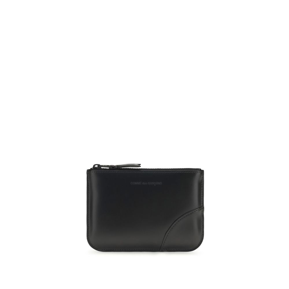 Wallet by Comme Des Garçons for men in bos taurus calf leather black showcases a distinguished silhouette, artfully capturing the essence of the distinguished Bos Taurus Calf Leather Wallet design with functional .