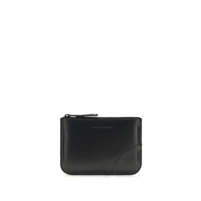 Wallet by Comme Des Garçons for men in bos taurus calf leather black showcases a distinguished silhouette, artfully capturing the essence of the distinguished Bos Taurus Calf Leather Wallet design with functional .