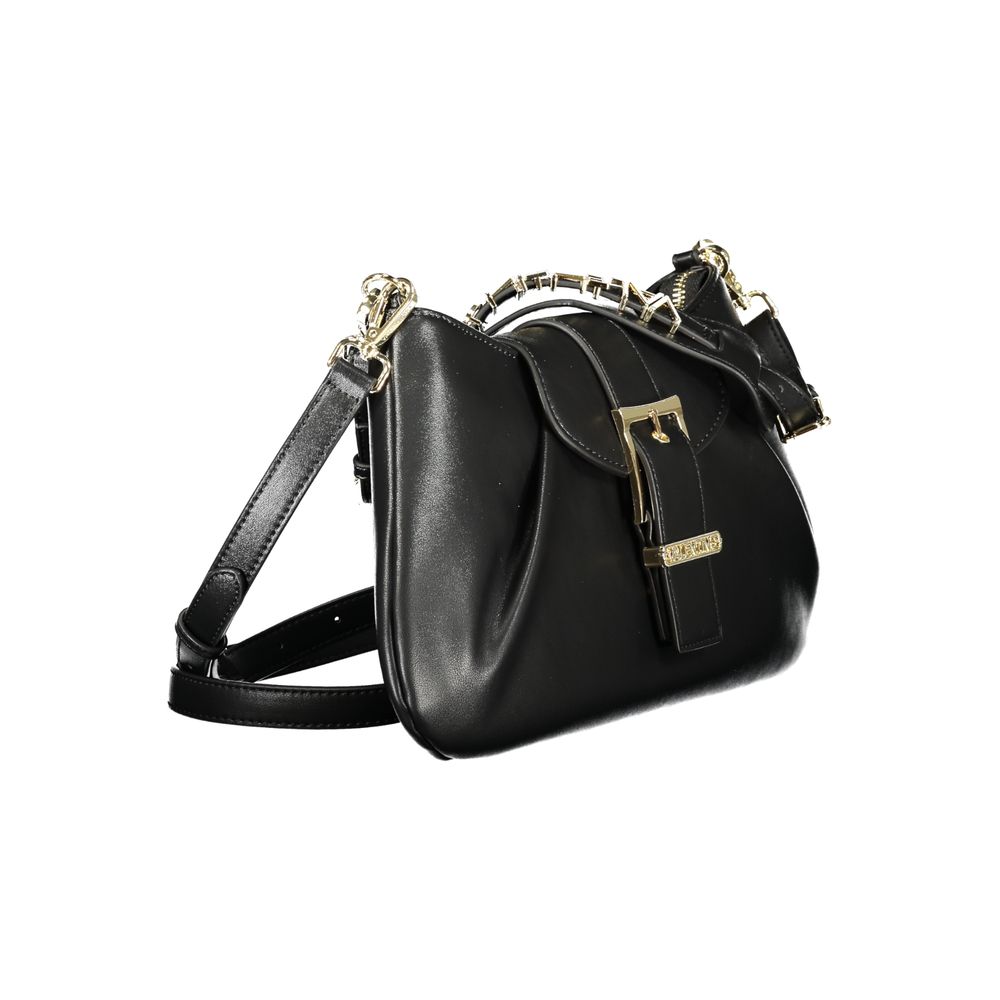 Evening Handbag by Mario Valentino for women in polyurethane black features a ornamental silhouette, showcasing a secure , ample , and ornamental for a sophisticated look.