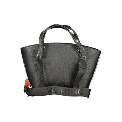 Handbag by Mario Valentino for women in polyurethane black presents a ornamental silhouette, showcasing a secure , ample , and versatile for a ornamental finish.