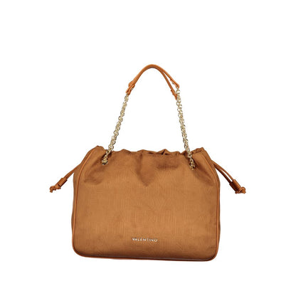 Handbag by Mario Valentino for women in polyurethane brown presents a ornamental silhouette, showcasing a secure , ample , and versatile for a ornamental finish.