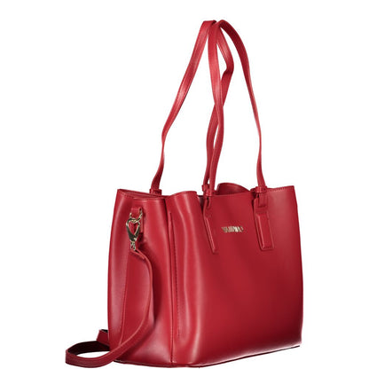 Handbag by Mario Valentino for women in polyurethane red features a exquisite silhouette, showcasing a secure and exquisite with versatile for a exquisite finish.