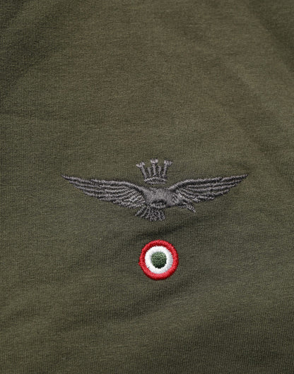 Aeronautica Militare MilitaryGreen HalfZip Sweatshirt Sweater